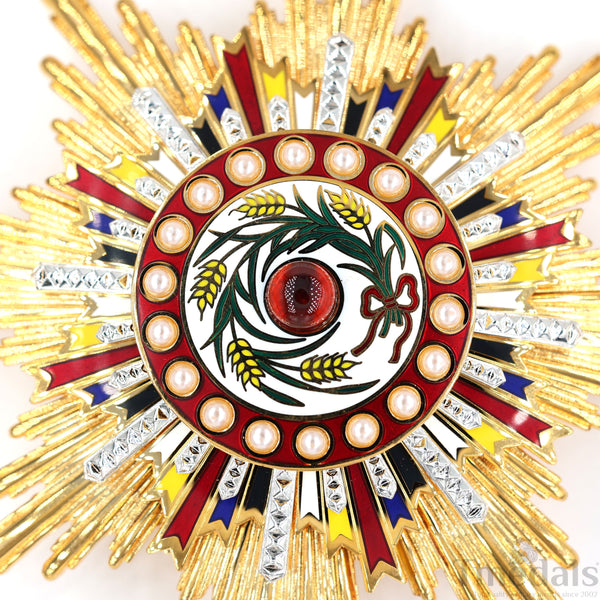 China Medal Order of the Precious Brilliant Golden Grain 2class grade breast star repro replica copy