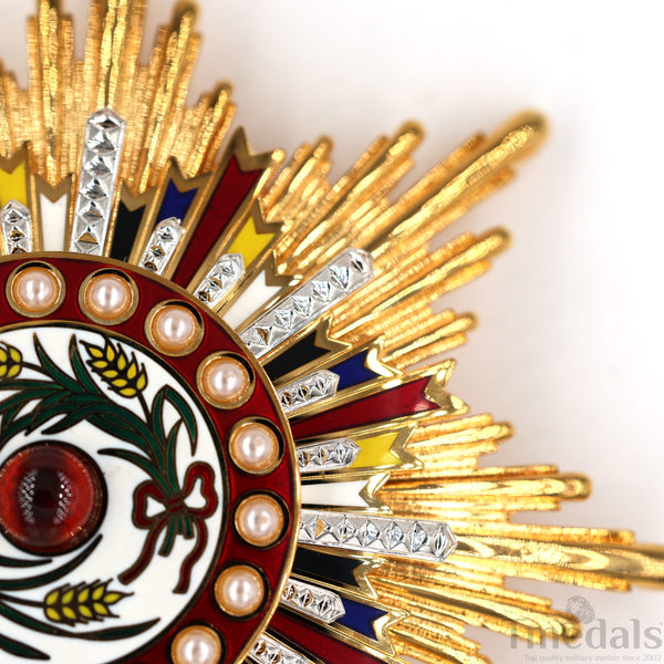 China Medal Order of the Precious Brilliant Golden Grain 2class grade breast star repro replica copy