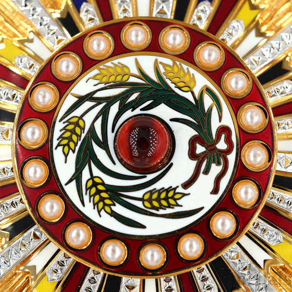 China Medal Order of the Precious Brilliant Golden Grain 2class grade breast star repro replica copy