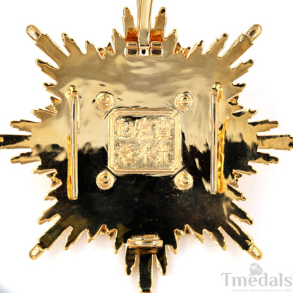 China Medal Order of the Precious Brilliant Golden Grain 2class grade breast star repro replica copy