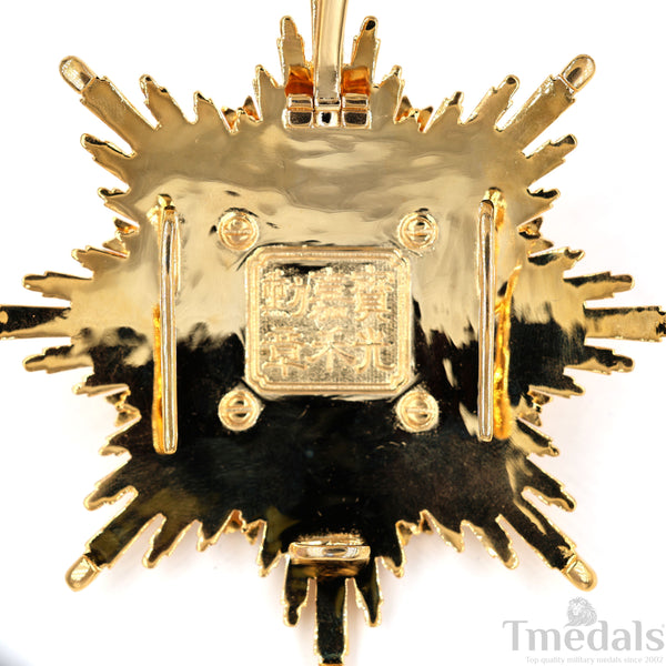 China Medal Order of the Precious Brilliant Golden Grain 2class grade breast star repro replica copy