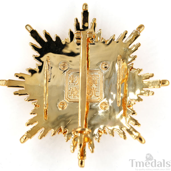 China Medal Order of the Precious Brilliant Golden Grain 2class grade breast star repro replica copy