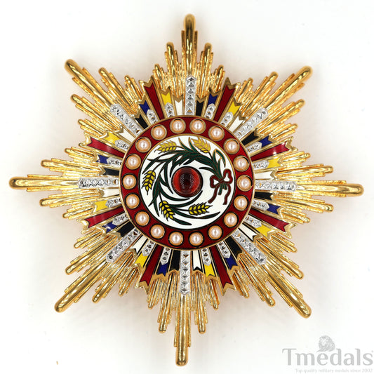 China Medal Order of the Precious Brilliant Golden Grain 2class grade breast star repro replica copy