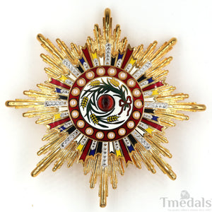 China Medal Order of the Precious Brilliant Golden Grain 2class grade breast star repro replica copy