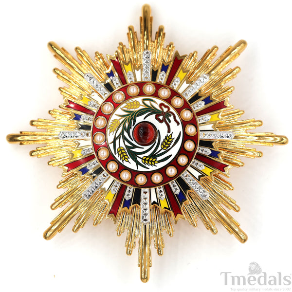 China Medal Order of the Precious Brilliant Golden Grain 2class grade breast star repro replica copy