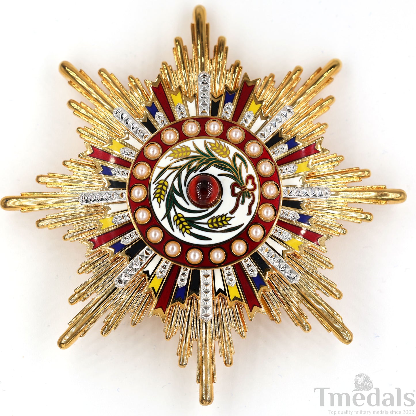 China Medal Order of the Precious Brilliant Golden Grain 2class grade breast star repro replica copy
