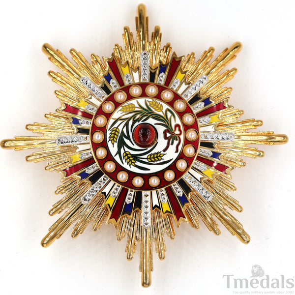 China Medal Order of the Precious Brilliant Golden Grain 2class grade breast star repro replica copy