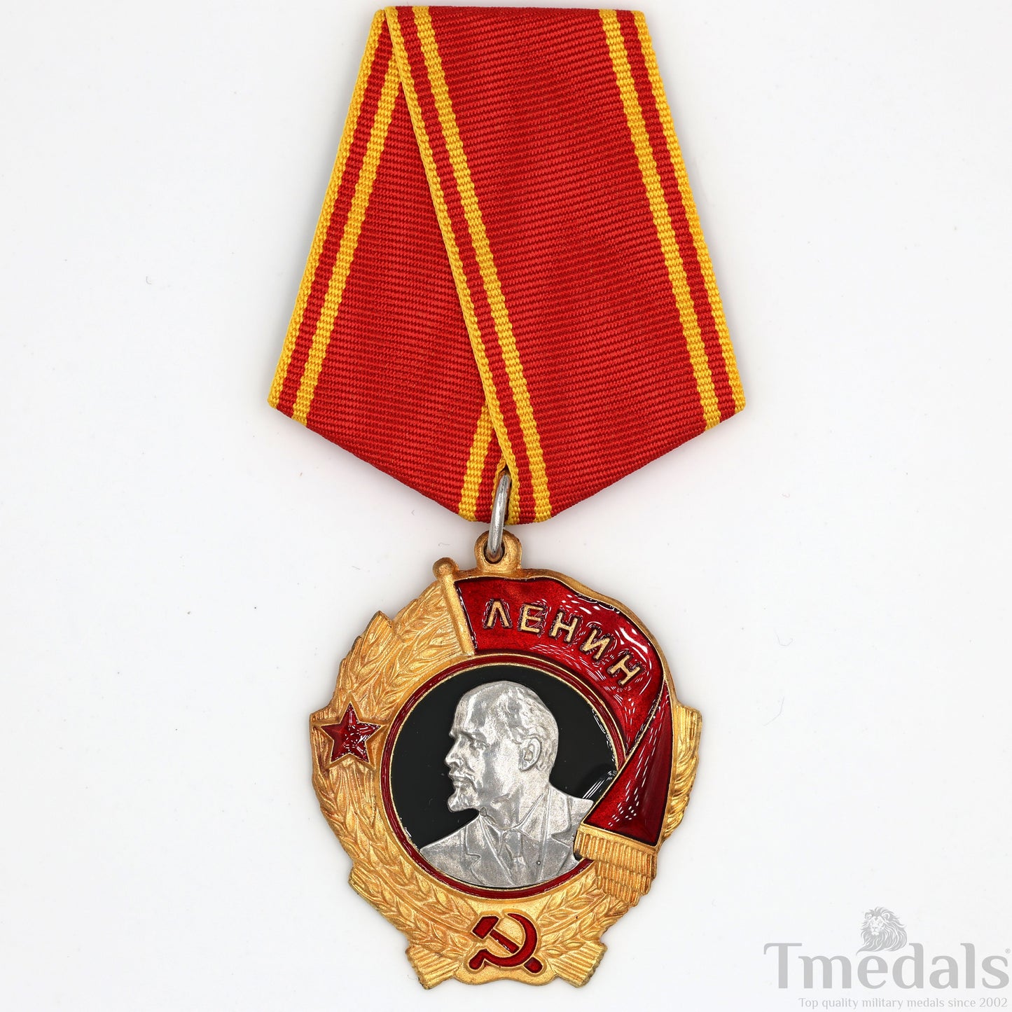 Russia Soviet Union Order of Lenin Medal USSR CCCP Pure Silver Portrait Replica