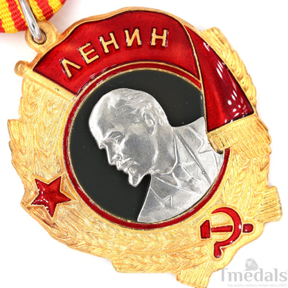 Russia Soviet Union Order of Lenin Medal USSR CCCP Pure Silver Portrait Replica