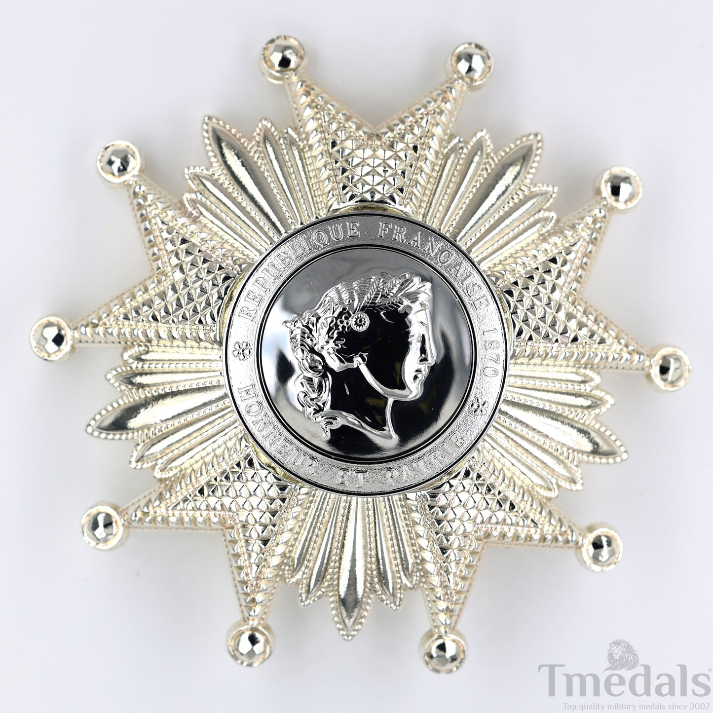 France French Legion of Honor Grand Cross Breast Star in Silver Medal Order Replica