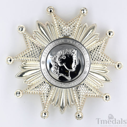 France French Legion of Honor Grand Cross Breast Star in Silver Medal Order Replica