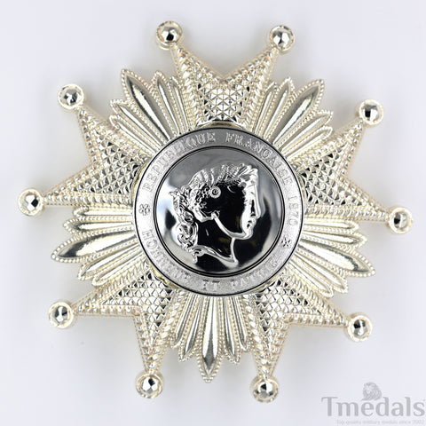 France French Legion of Honor Grand Cross Breast Star in Silver Medal Order Rare