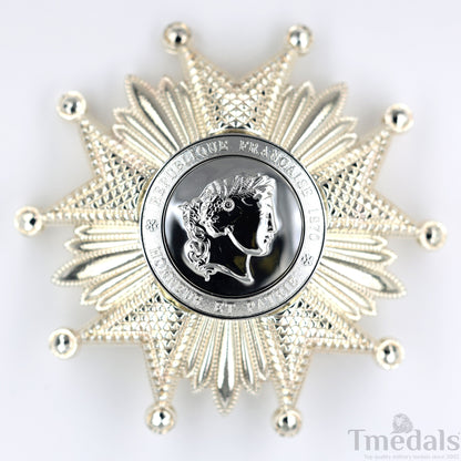 France French Legion of Honor Grand Cross Breast Star in Silver Medal Order Replica