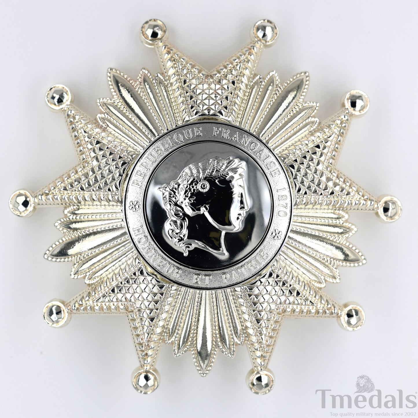 France French Legion of Honor Grand Cross Breast Star in Silver Medal Order Replica