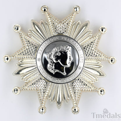 France French Legion of Honor Grand Cross Breast Star in Silver Medal Order Replica