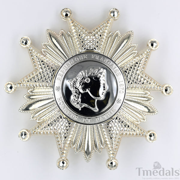 France French Legion of Honor Grand Cross Breast Star in Silver Medal Order Rare