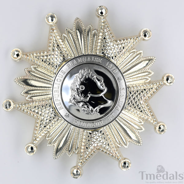 France French Legion of Honor Grand Cross Breast Star in Silver Medal Order Rare