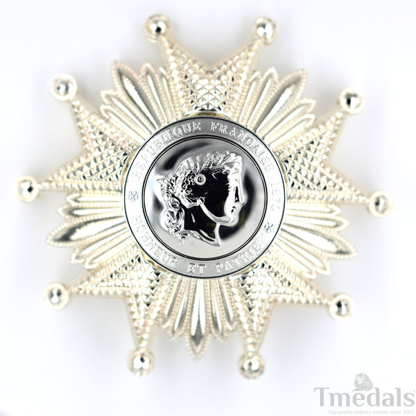 France French Legion of Honor Grand Cross Breast Star in Silver Medal Order Rare