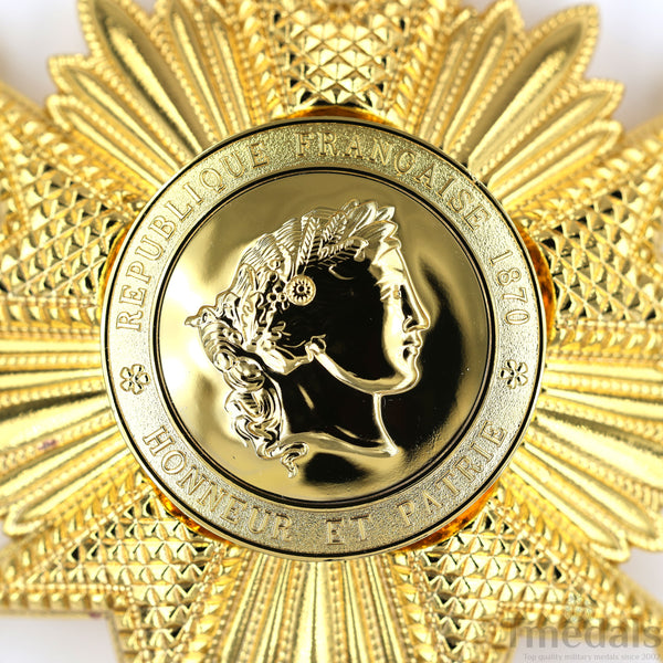 France French Legion of Honor Grand Cross Breast Star in Gold Medal Order Rare
