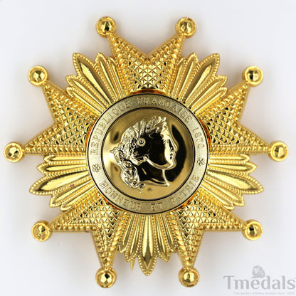 France French Legion of Honor Grand Cross Breast Star in Gold Medal Order Replica