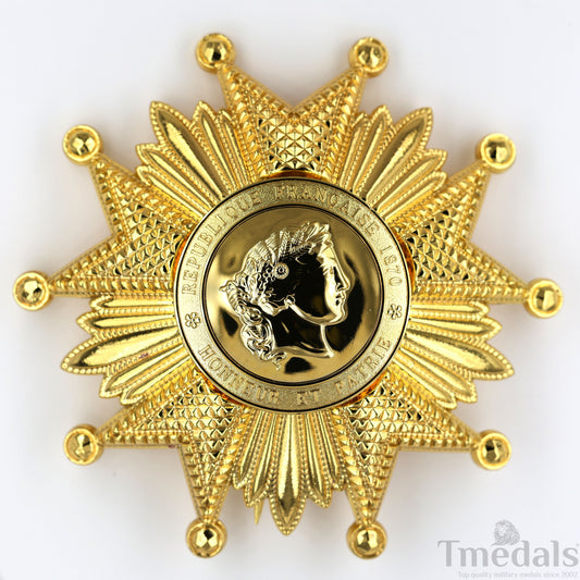 France French Legion of Honor Grand Cross Breast Star in Gold Medal Order Replica