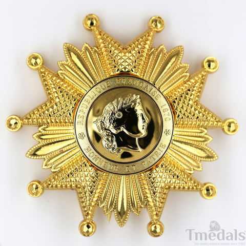 France French Legion of Honor Grand Cross Breast Star in Gold Medal Order Rare