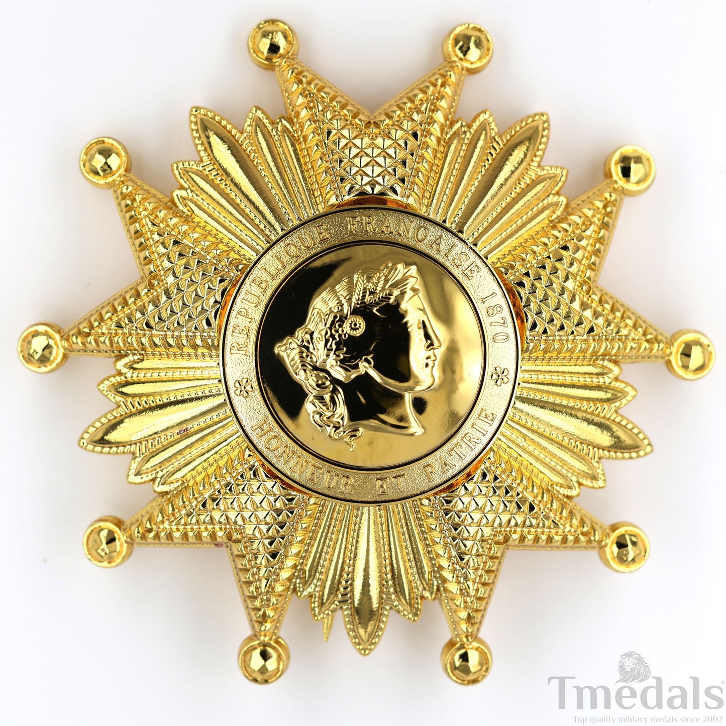 France French Legion of Honor Grand Cross Breast Star in Gold Medal Order Replica