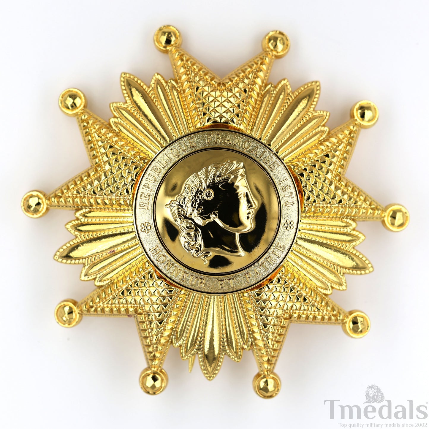 France French Legion of Honor Grand Cross Breast Star in Gold Medal Order Replica