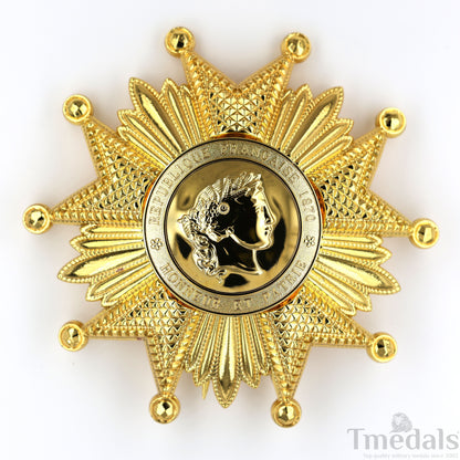France French Legion of Honor Grand Cross Breast Star in Gold Medal Order Replica
