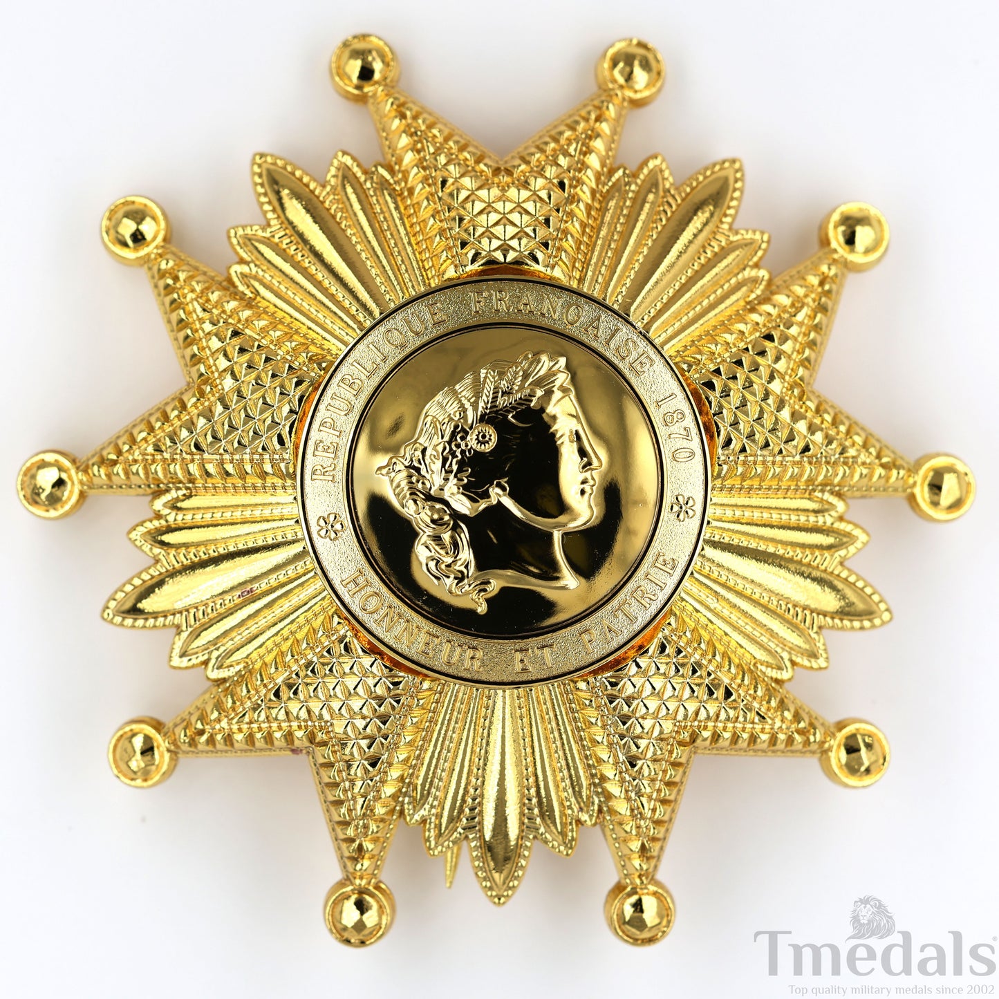France French Legion of Honor Grand Cross Breast Star in Gold Medal Order Replica
