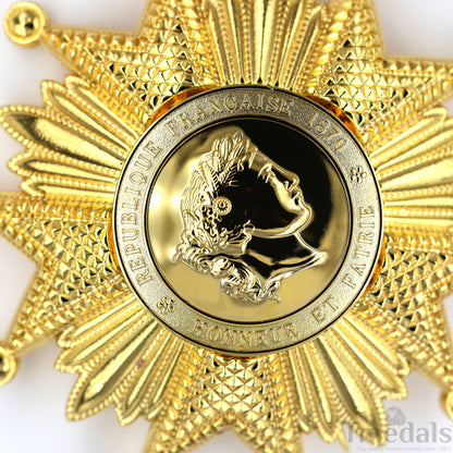 France French Legion of Honor Grand Cross Breast Star in Gold Medal Order Replica