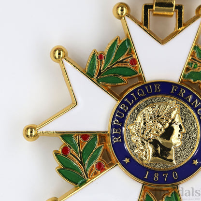 French Legion of Honour Commandeur Medal Replica 3rd Class with Red Ribbon Replica