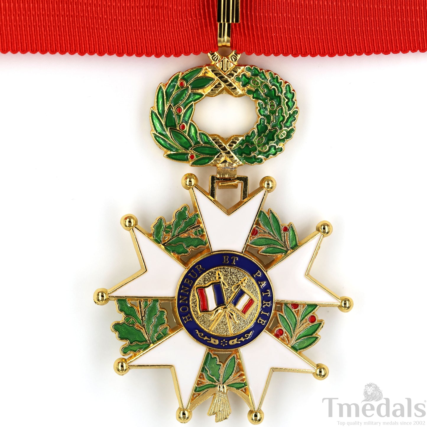 French Legion of Honour Commandeur Medal Replica 3rd Class with Red Ribbon Replica