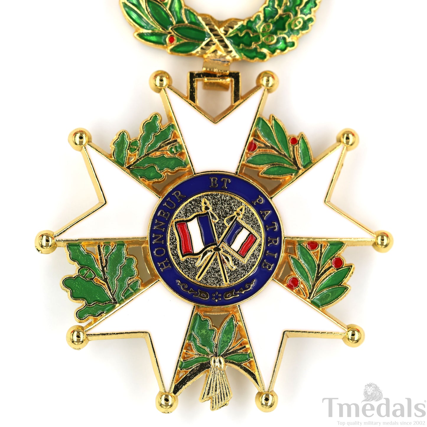 French Legion of Honour Commandeur Medal Replica 3rd Class with Red Ribbon Replica