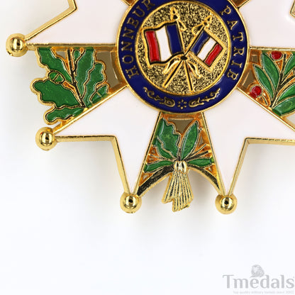 French Legion of Honour Commandeur Medal Replica 3rd Class with Red Ribbon Replica