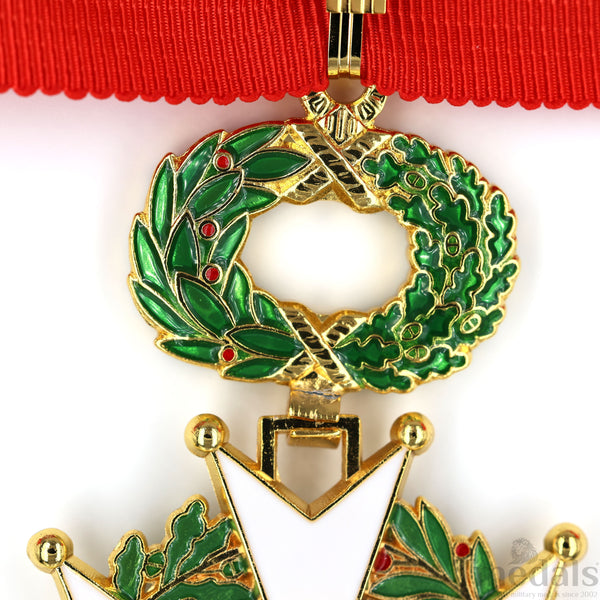 French Legion of Honour Commandeur Medal Replica 3rd Class with Red Ribbon Rare