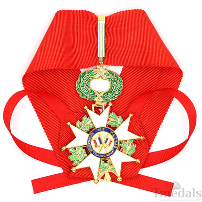 French Legion of Honour Commandeur Medal Replica 3rd Class with Red Ribbon Replica
