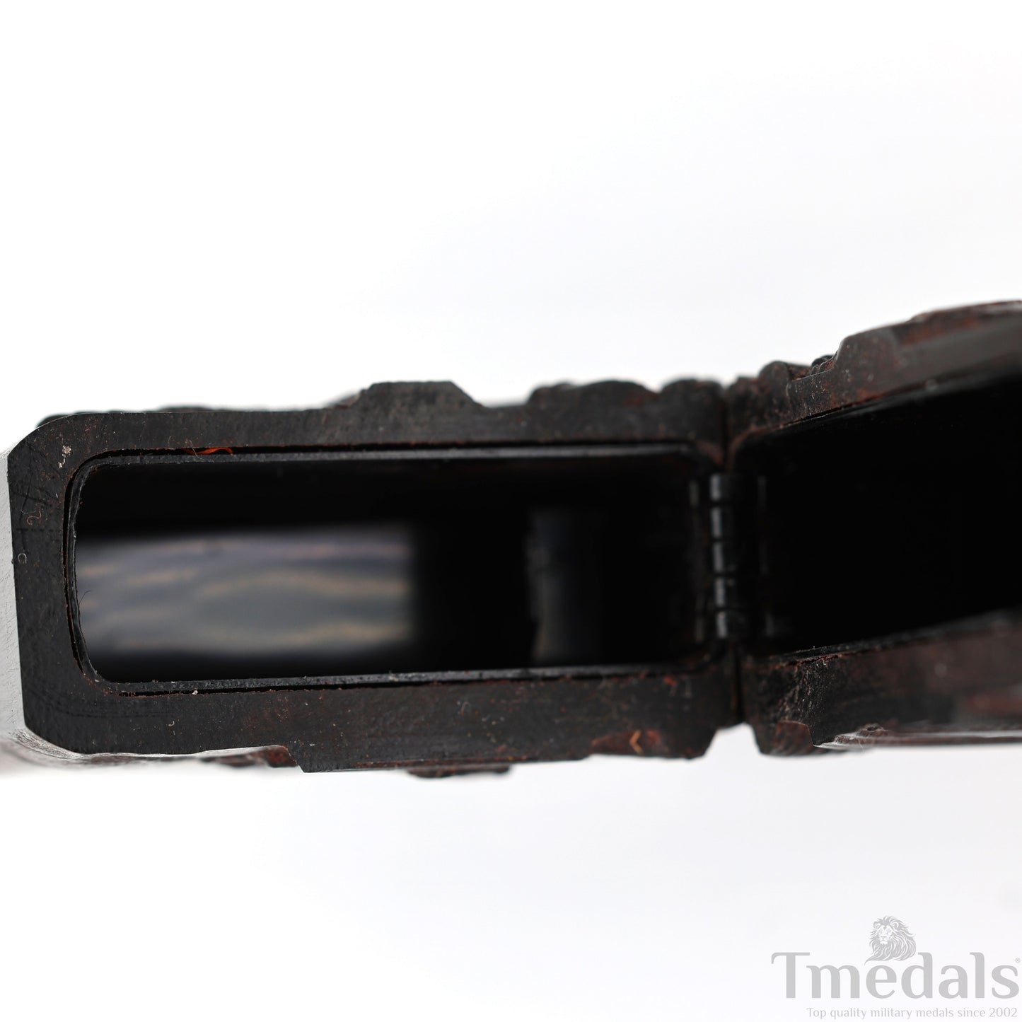 Hand-Carved U.S. Navy Inspired Wooden Lighter Case–Fits Standard Metal Insert – No Insert
