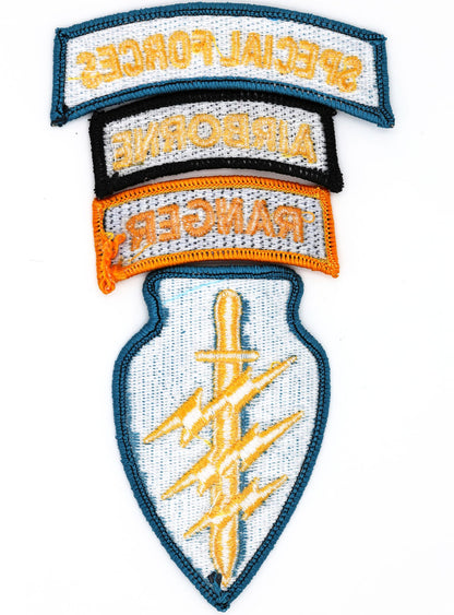 U.S. Army Special Forces Patch Set Replica – AIRBORNE & RANGER Embroidered Iron-On Set