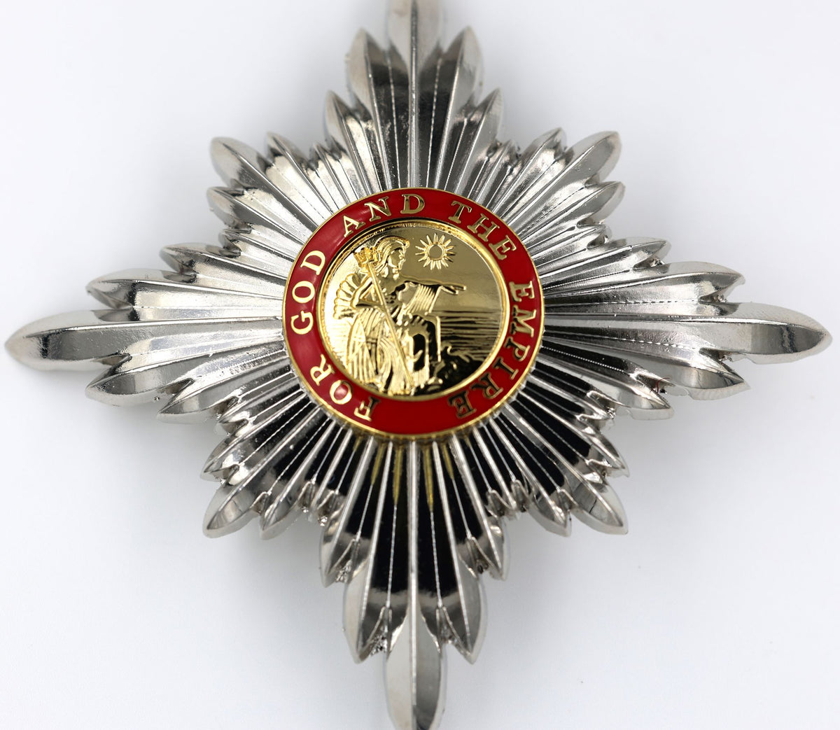 Order of the British Empire KBE Knight Commander Breast Star – First Type Britannia Pattern