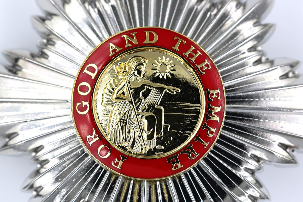 Order of the British Empire KBE Knight Commander Breast Star – First Type Britannia Pattern