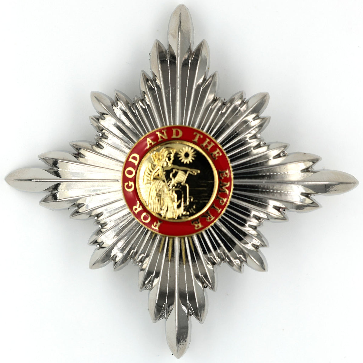 Order of the British Empire KBE Knight Commander Breast Star – First Type Britannia Pattern