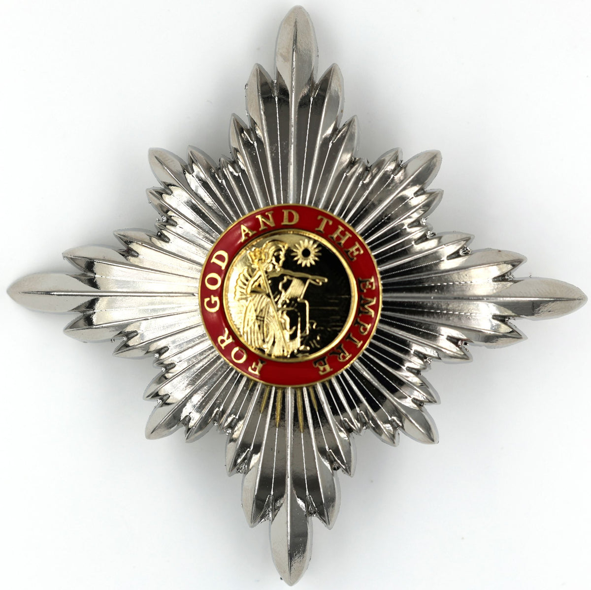 Order of the British Empire KBE Knight Commander Breast Star – First Type Britannia Pattern