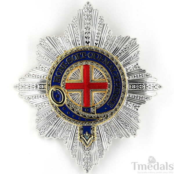 The UK British Royal The Most Noble Order of the Garter Star Badge Medal - High-Quality Collectible Replica Copy Reproduction Repro