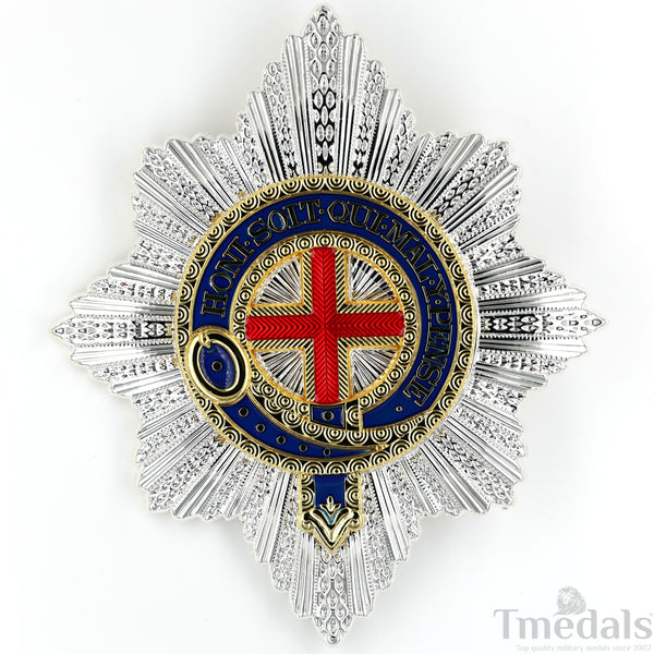 The UK British Royal The Most Noble Order of the Garter Star Badge Medal - High-Quality Collectible Replica Copy Reproduction Repro