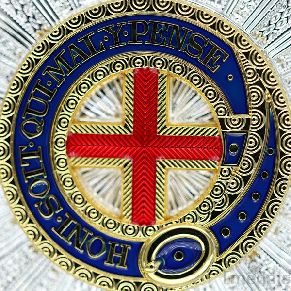 The UK British Royal The Most Noble Order of the Garter Star Badge Medal - High-Quality Collectible Replica Copy Reproduction Repro