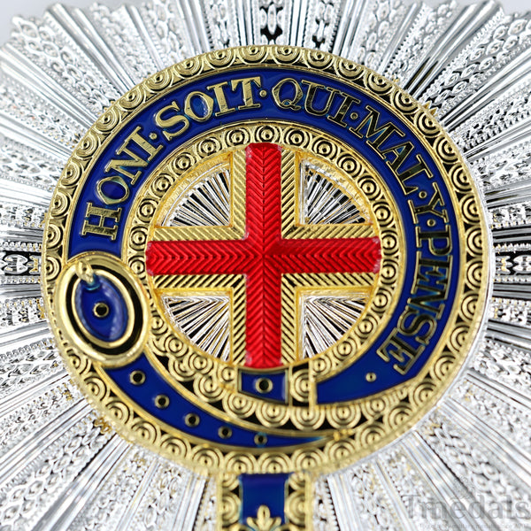 The UK British Royal The Most Noble Order of the Garter Star Badge Medal - High-Quality Collectible Replica Copy Reproduction Repro