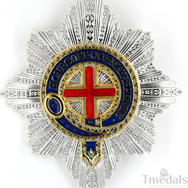 The UK British Royal The Most Noble Order of the Garter Star Badge Medal - High-Quality Collectible Replica Copy Reproduction Repro