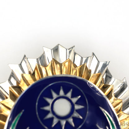 Republic of China Army Officer Academy Badge Pure Silver Replica