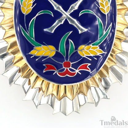 Republic of China Army Officer Academy Badge Pure Silver Replica